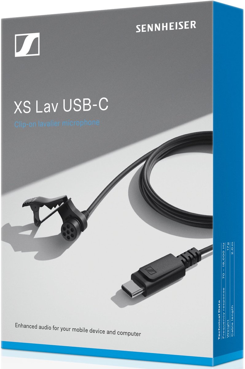 Sennheiser xs lav usb c dasspeld smartpho 4 orig - Sennheiser Xs Lav C USB Dasspeldmicrofoon (zwart)