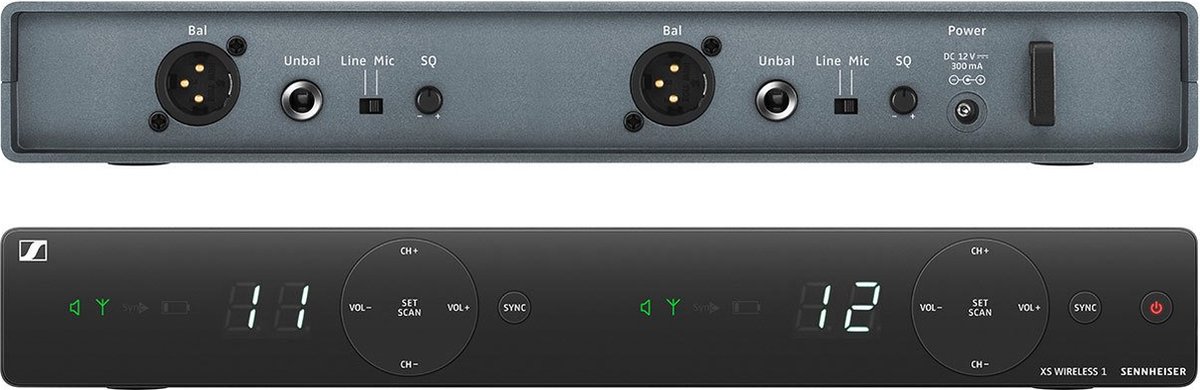 Sennheiser xsw 1 825 dual e 3 orig - Sennheiser Xsw 1-825 Dual-E XLR Draadloze microfoonset