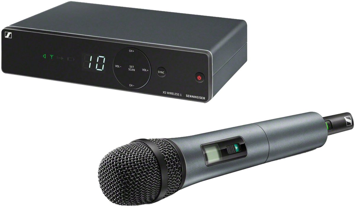Sennheiser xsw 1 835 e vocal set 6 orig - Sennheiser Xsw 1-835-E Vocal Set XLR Draadloze microfoonset (zwart)