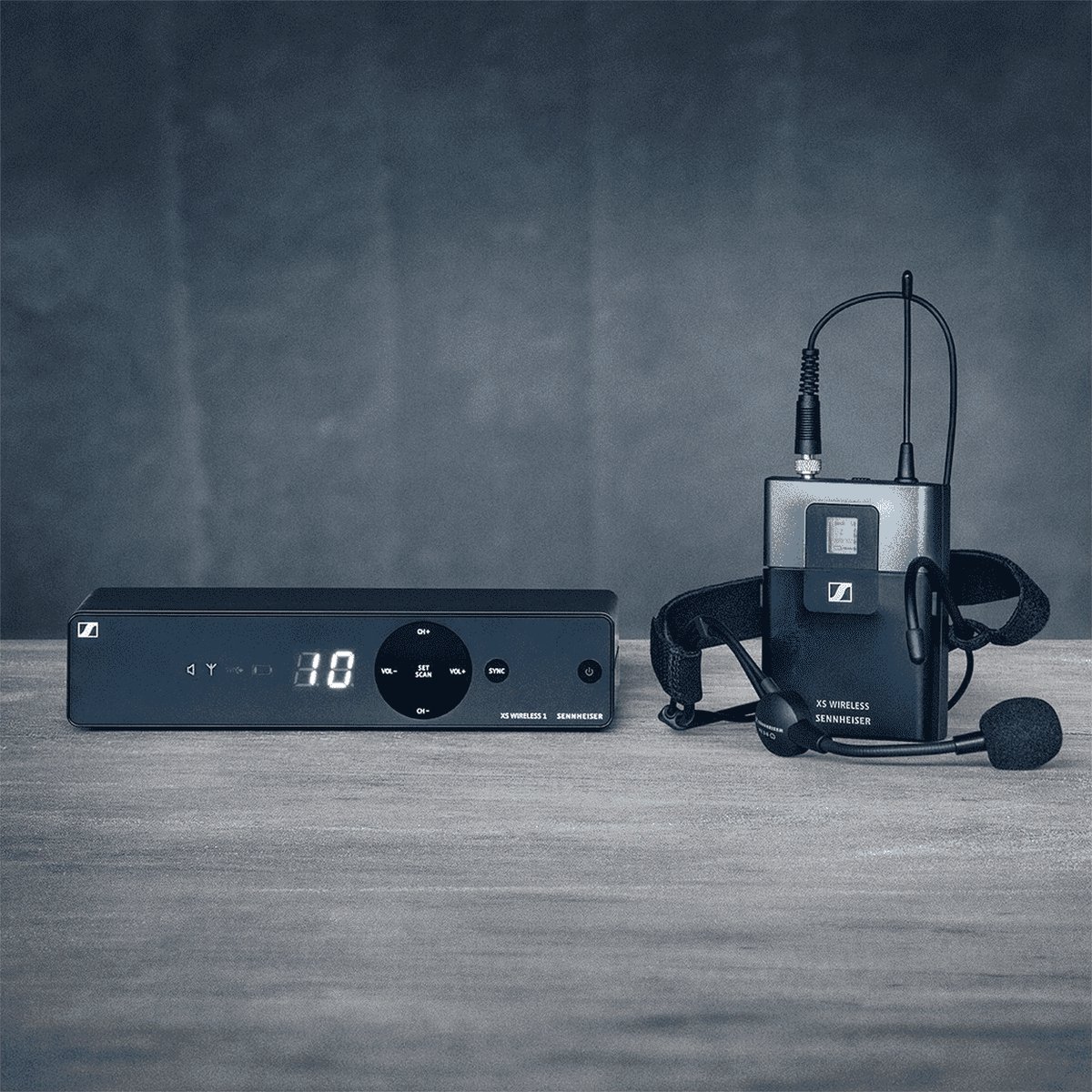 Sennheiser xsw 1 me3 e headset set 4 orig - Sennheiser Xsw 1-Me3-E Headset Set XLR Draadloze microfoonset (zwart)