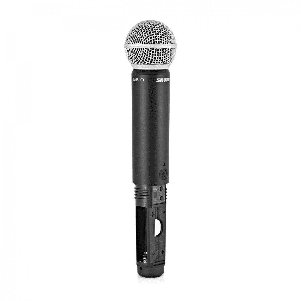 Shure blx24e sm58 h8e 514 540mhz wir 2 orig - Shure Blx24E/Sm58 H8E, 514-540Mhz XLR Draadloze microfoonset (zwart)