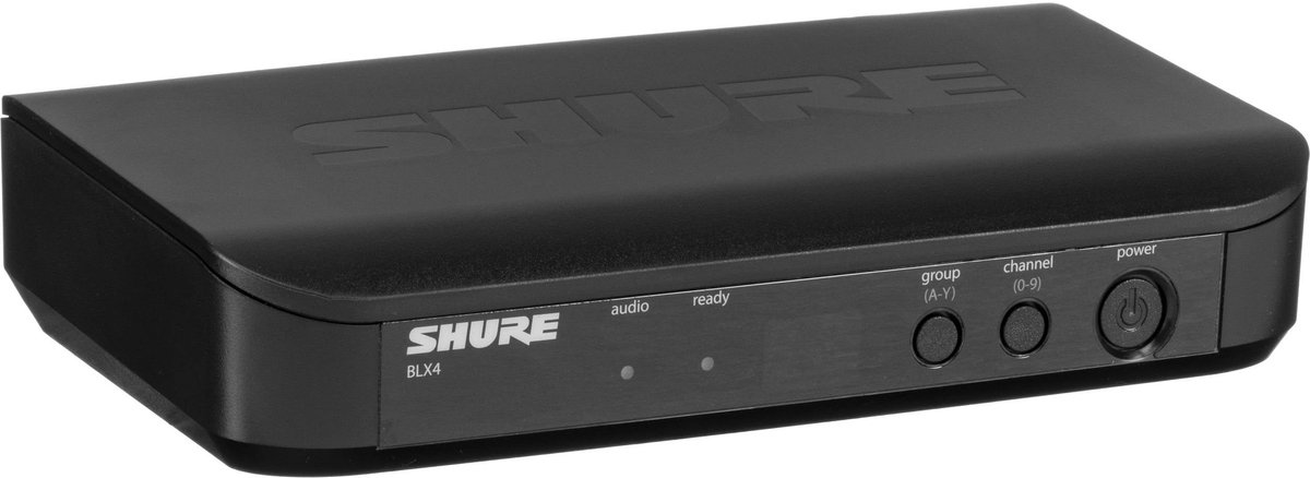 Shure blx24e sm58 h8e 514 540mhz wir 8 orig - Shure Blx24E/Sm58 H8E, 514-540Mhz XLR Draadloze microfoonset (zwart)