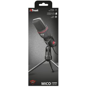 Trust gxt 212 mico usb microfoon 8 orig - Trust GXT 212 Mico USB Microfoon (zwart)