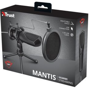 Trust gxt 232 mantis streaming micro 5 orig - Trust 22656 USB Microfoon (zwart)