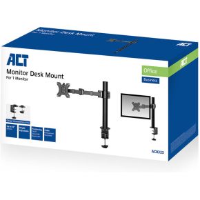 Act connectivity monitorarm office solid pro 1 4 orig - ACT Connectivity Monitorarm office solid tot 49" Bureausteun (zwart)