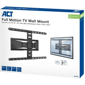 Act full motion tv wandsteun 43 in 3 orig - ACT AC8357 tot 90" Muurbeugel (zwart)