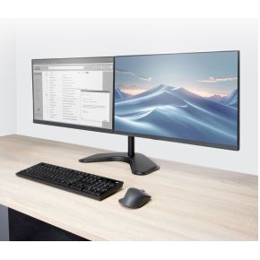 Act monitorarm 32 inch op voet 2 7 orig - ACT Monitorarm 32, Op voor 2 schermen tot 32" Monitorstandaard (zwart)