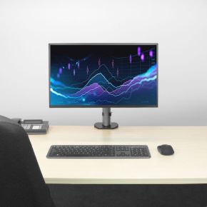 Act monitorarm max 32 office 1 sch 7 orig - ACT Monitor 1 Scherm tot 32" Bureausteun (zilver)