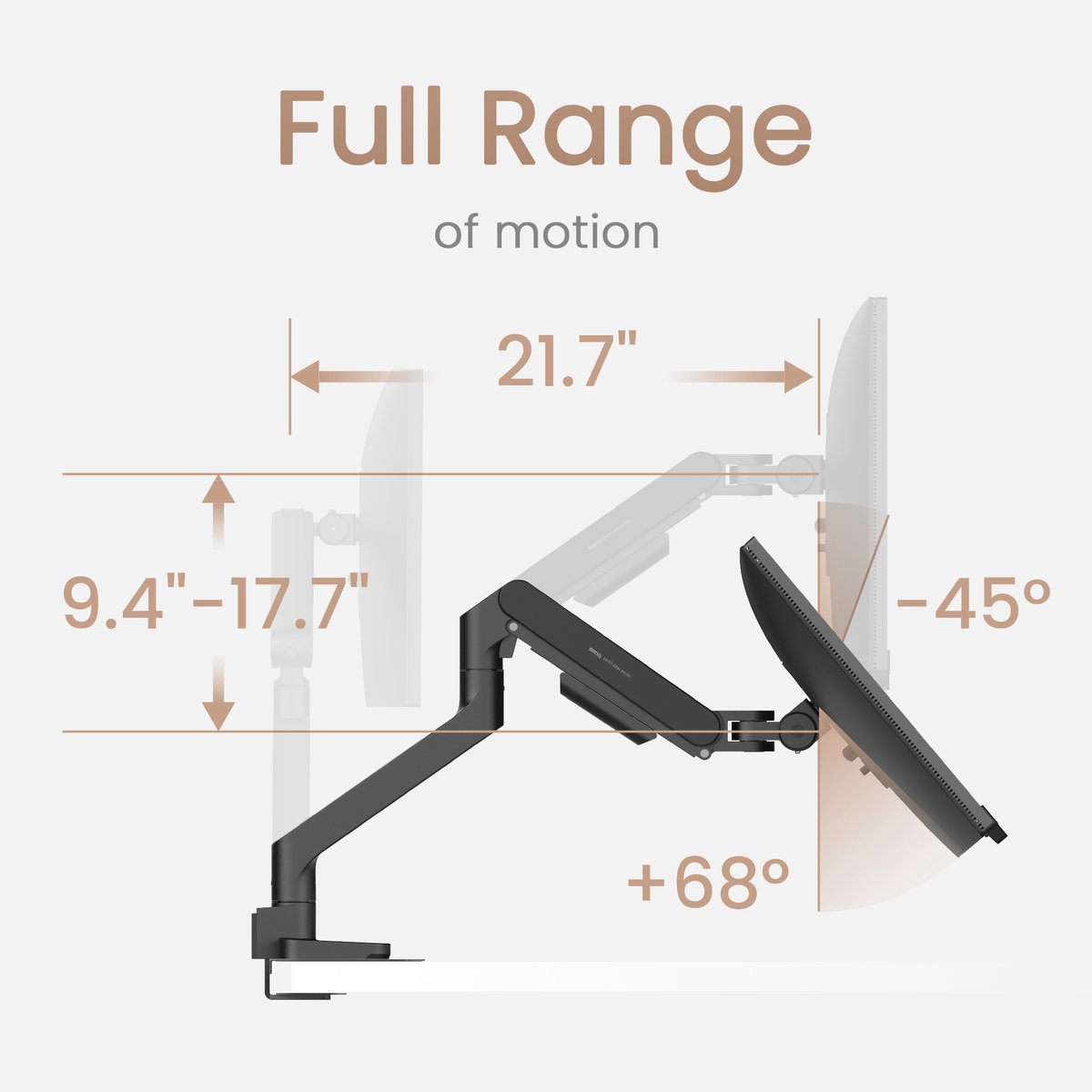Benq ergo monitor arm 1 scherm zwar 4 orig - BenQ Ergo 1 Scherm Zwart Bsl01 tot 40" Bureausteun