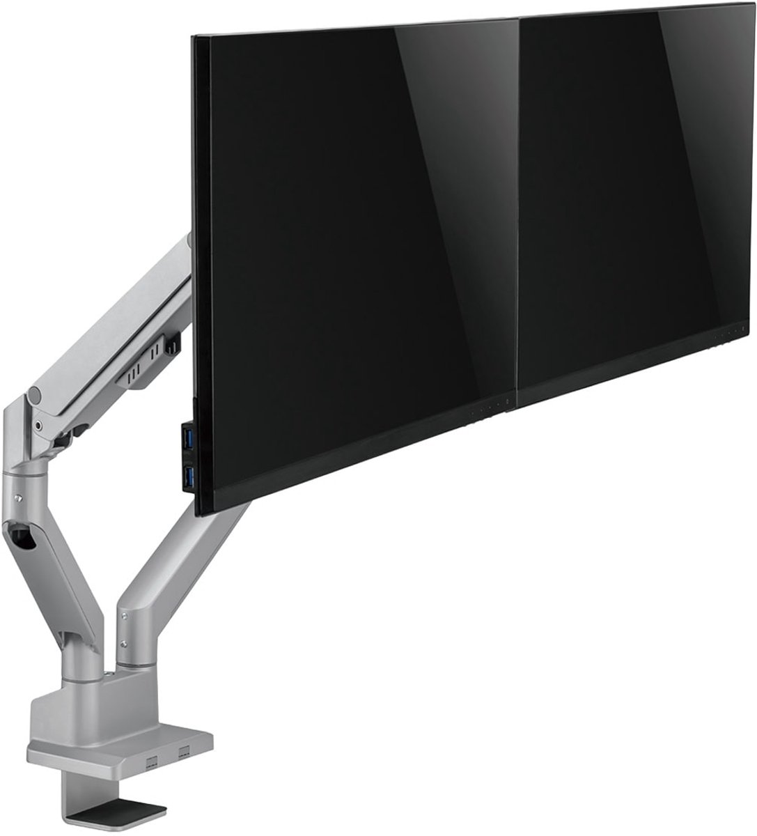 Brateck 17 32 inch compatibele dubbele 4 orig - Brateck 17-32 inch Compatibele voor 2 schermen tot 32" Bureausteun