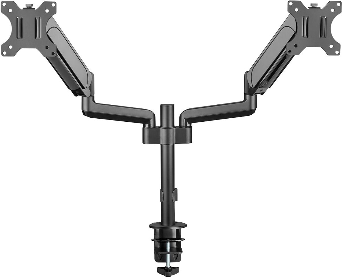 Brateck 17 32 inch compatibele dubbele 9744972 5 orig - Brateck 17-32 inch voor 2 schermen tot 32" Bureausteun (zwart)