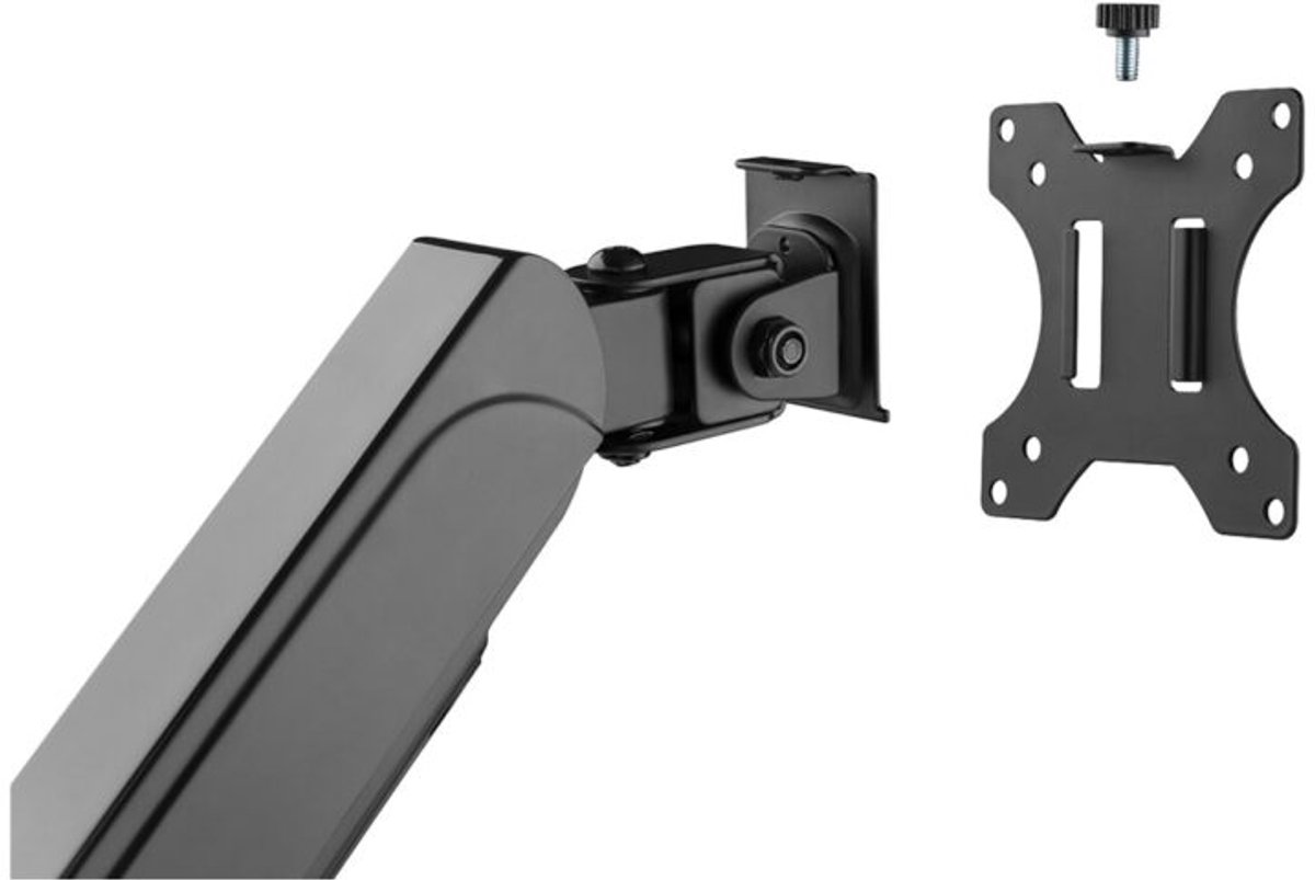 Brateck 17 32 inch compatibele dubbele 9744972 8 orig - Brateck 17-32 inch voor 2 schermen tot 32" Bureausteun (zwart)