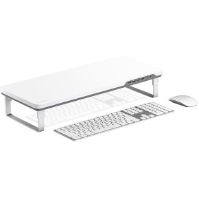 Deepcool m desk f1 gray 3 orig - DeepCool DP-MS-MDF1 tot 27" Monitorstandaard (grijs)