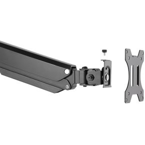 Deltaco arm 0351 32 dual monitor arm 3 orig - Deltaco Arm-0351 voor 2 schermen tot 32" Bureausteun (zwart)