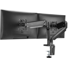 Deltaco arm 0351 32 dual monitor arm 5 orig - Deltaco Arm-0351 voor 2 schermen tot 32" Bureausteun (zwart)