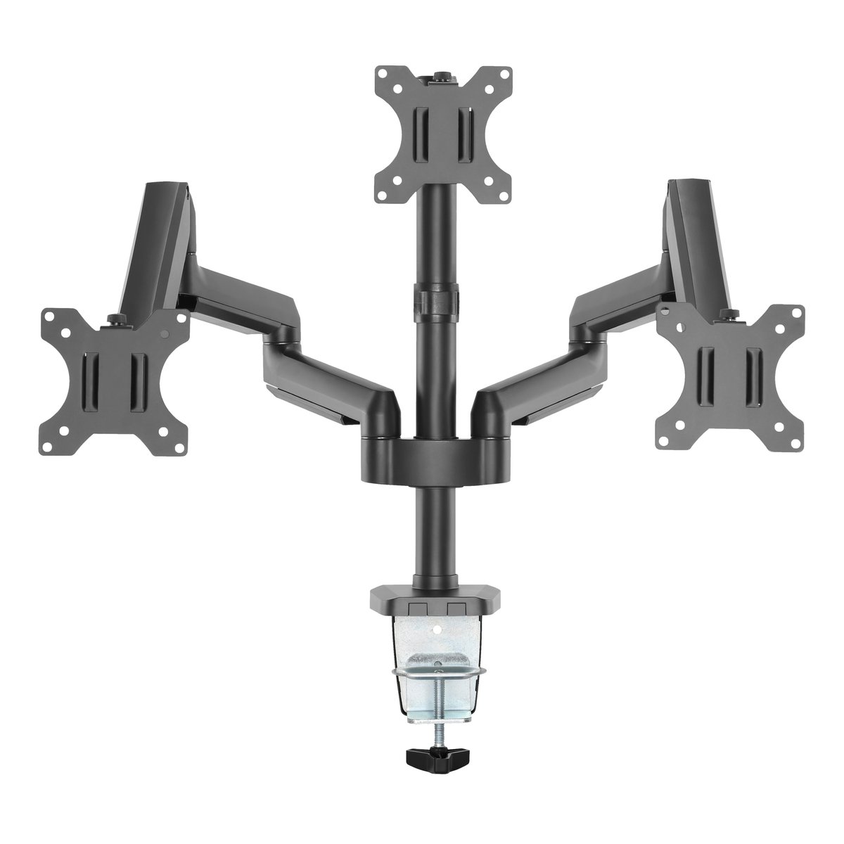 Deltaco arm 0352 monitor arm 3 scherme 5 orig - Deltaco Arm-0352 voor 3 schermen tot 27" Bureausteun (zwart)