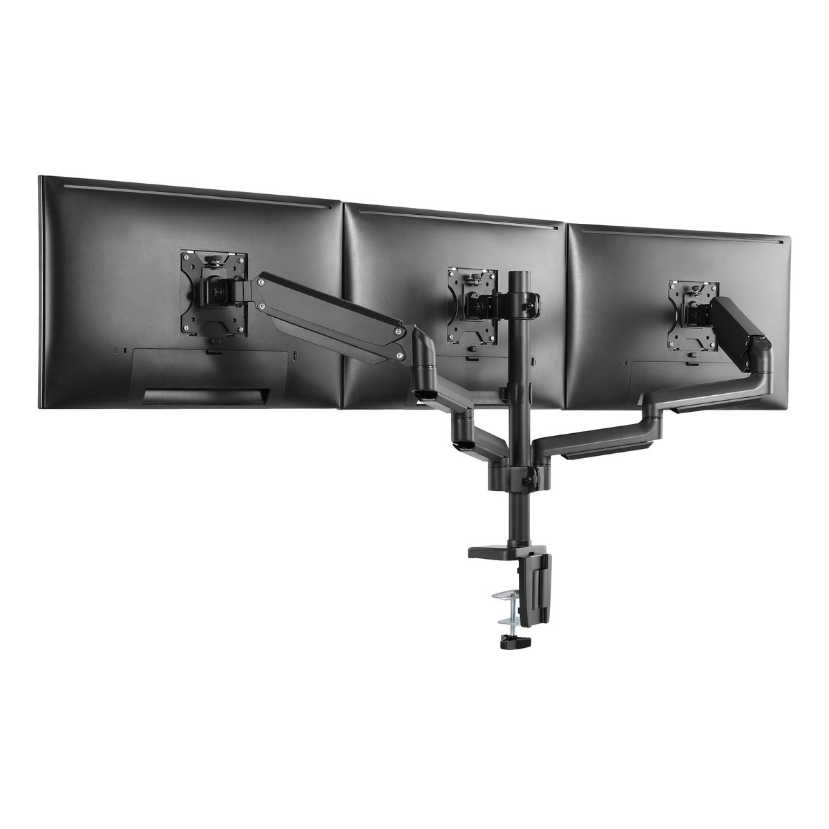 Deltaco arm 0352 monitor arm 3 scherme 9 orig - Deltaco Arm-0352 voor 3 schermen tot 27" Bureausteun (zwart)