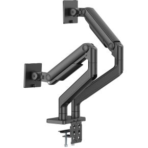 Digitus da 90474 flat panel bureau ste 5 orig - Digitus DA-90474 voor 2 schermen tot 45" Bureausteun (zwart)