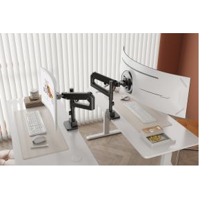 Digitus da 90475 flat panel bureau ste 3 orig - Digitus DA-90475 tot 57" Bureausteun (zwart)