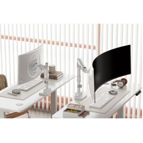 Digitus da 90476 flat panel bureau ste 4 orig - Digitus DA-90476 tot 57" Bureausteun (wit)