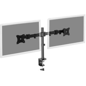 Digitus universele dubbele monitorstan 2 orig - Digitus Universele dubbele voor 2 schermen tot 27" Bureausteun (zwart)