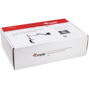 Equip 650112 monitorarm wit 3 orig - Equip 650112 tot 27" Bureausteun (zilver)