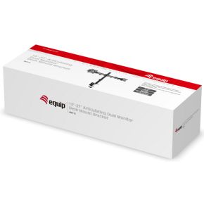 Equip 650115 monitorarm zwart 2 orig - Equip 650115 voor 2 schermen tot 27" Bureausteun (zwart)