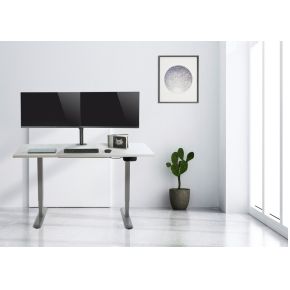 Equip 650115 monitorarm zwart 4 orig - Equip 650115 voor 2 schermen tot 27" Bureausteun (zwart)