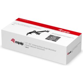 Equip 650121 monitorarm zwart 4 orig - Equip 650121 tot 27" Bureausteun (zwart)