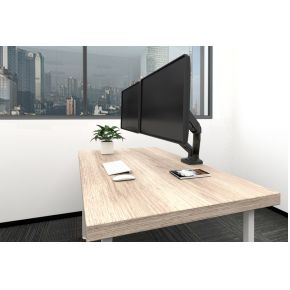 Equip 650121 monitorarm zwart 5 orig - Equip 650121 tot 27" Bureausteun (zwart)
