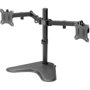 Equip 650123 monitorarm zwart 2 orig - Equip 650123 voor 2 schermen tot 32" Bureausteun (zwart)