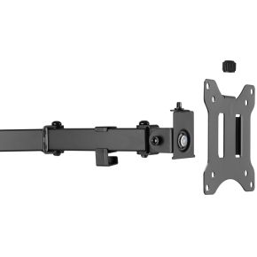 Equip 650123 monitorarm zwart 3 orig - Equip 650123 voor 2 schermen tot 32" Bureausteun (zwart)