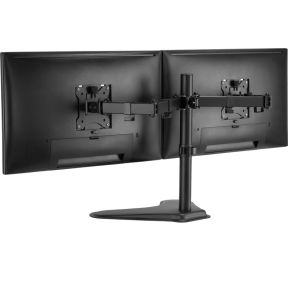 Equip 650123 monitorarm zwart 4 orig - Equip 650123 voor 2 schermen tot 32" Bureausteun (zwart)