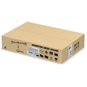 Equip 650123 monitorarm zwart 7 orig - Equip 650123 voor 2 schermen tot 32" Bureausteun (zwart)