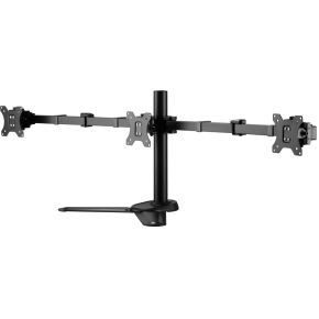 Equip 650125 monitorarm zwart 3 orig - Equip 650125 voor 3 schermen tot 27" Bureausteun (zwart)