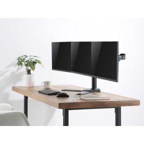 Equip 650125 monitorarm zwart 5 orig - Equip 650125 voor 3 schermen tot 27" Bureausteun (zwart)