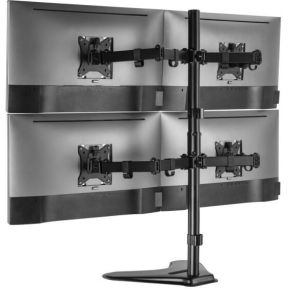 Equip 650127 monitorarm vrijstaand z 6 orig - Equip 650127 voor 4 schermen tot 32" Monitorstandaard (zwart)