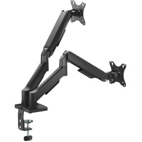 Equip 650131 flat panel bureau steun 2 orig - Equip 650131 voor 2 schermen tot 32" Bureausteun (zwart)