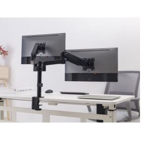 Equip 650133 monitorarm zwart 5 orig - Equip 650133 voor 2 schermen tot 32" Bureausteun (zwart)
