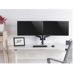 Equip 650133 monitorarm zwart 6 orig - Equip 650133 voor 2 schermen tot 32" Bureausteun (zwart)