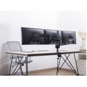 Equip 650134 triple monitorarm zwart 6 orig - Equip 650134 voor 3 schermen tot 27" Bureausteun (zwart)