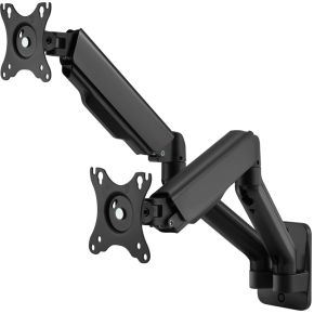 Equip 650138 wallmount zwart 4 orig - Equip 650138 voor 2 schermen tot 32" Muurbeugel (zwart)