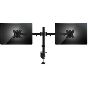 Equip 650152 monitorarm zwart 2 orig - Equip 650152 voor 2 schermen tot 27" Bureausteun (zwart)