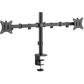 Equip 650157 monitorarm zwart 2 orig - Equip 650157 voor 2 schermen tot 32" Bureausteun (zwart)