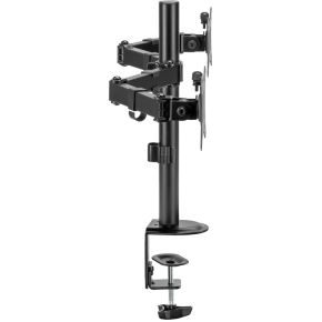 Equip 650157 monitorarm zwart 3 orig - Equip 650157 voor 2 schermen tot 32" Bureausteun (zwart)