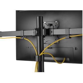 Equip 650158 monitor beugel 6 orig - Equip 650158 voor 3 schermen tot 32" Bureausteun (zwart)