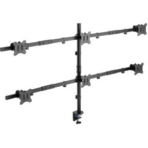 Equip 650160 monitor beugel 3 orig - Equip 650160 voor 6 schermen tot 32" Bureausteun (zwart)