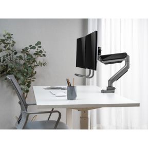Equip 650161 monitorarm grijs 8 orig - Equip 650161 voor 2 schermen tot 32" Bureausteun (zilver)