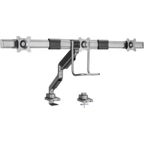 Equip 650162 monitorarm grijs 2 orig - Equip 650162 voor 3 schermen tot 27" Bureausteun (grijs)