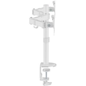 Equip 650167 monitorarm wit 3 orig - Equip 650167 voor 2 schermen tot 32" Bureausteun (wit)